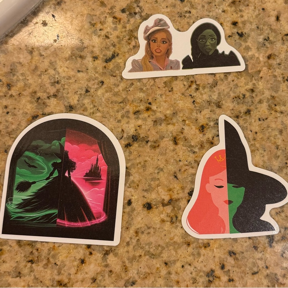 Wicked Themed Stickers Set
